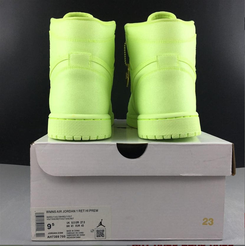 Air Jordan 1 Retro High Barely Volt Shoes Sneakers