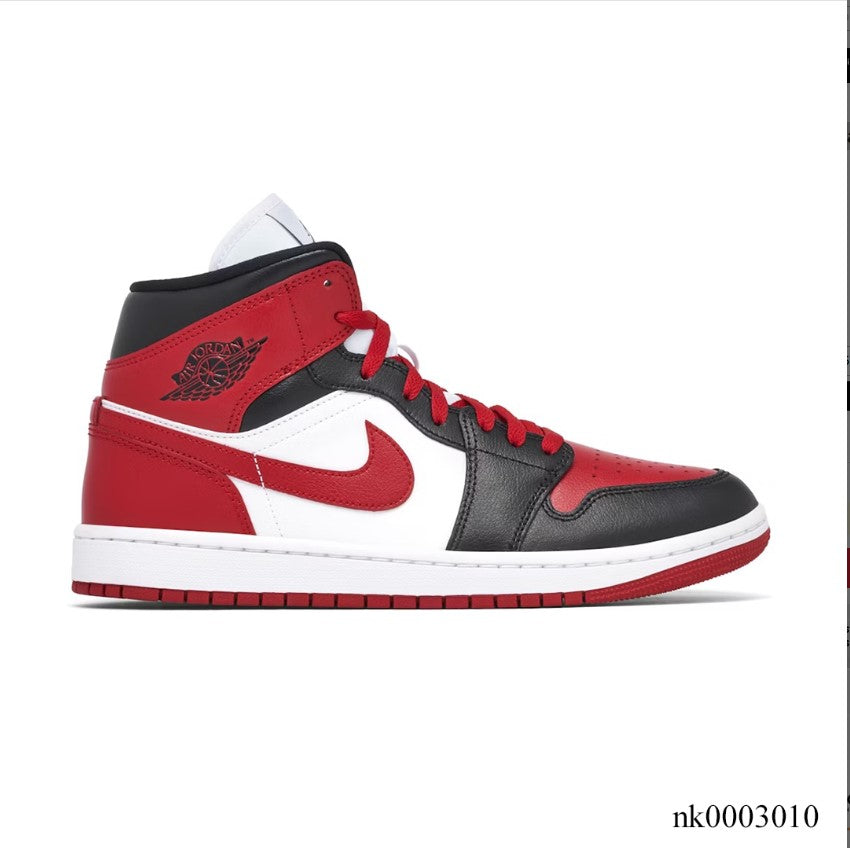 Air Jordan 1 Mid Alternate Bred Toe Shoes Sneakers