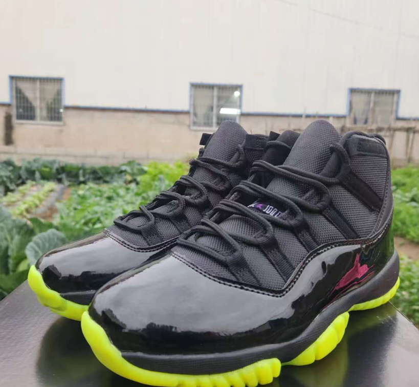 Air Jordan 11 BlackBarely Volt Shoes Sneakers