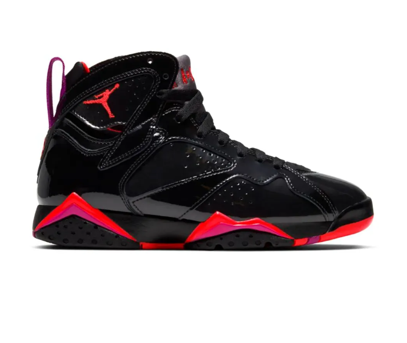 AJ 7 Black Gloss Shoes Sneakers