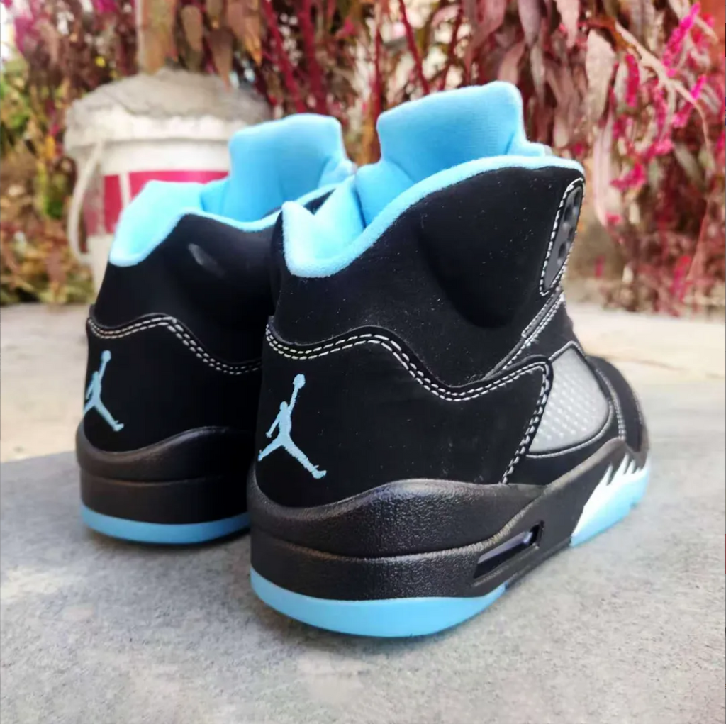 Air Jordan 5 Black University Blue Shoes Sneakers