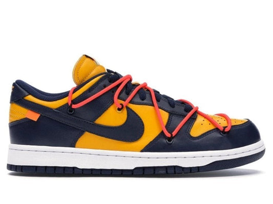 Dunk Low OW University Gold Midnight Navy Shoes Sneakers
