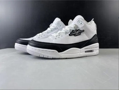 Fragment x AJ 3 White Black Shoes Sneakers