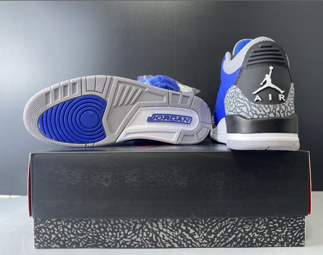 Air Jordan  Jordan 3 Retro Varsity Royal Cement Shoes Sneakers