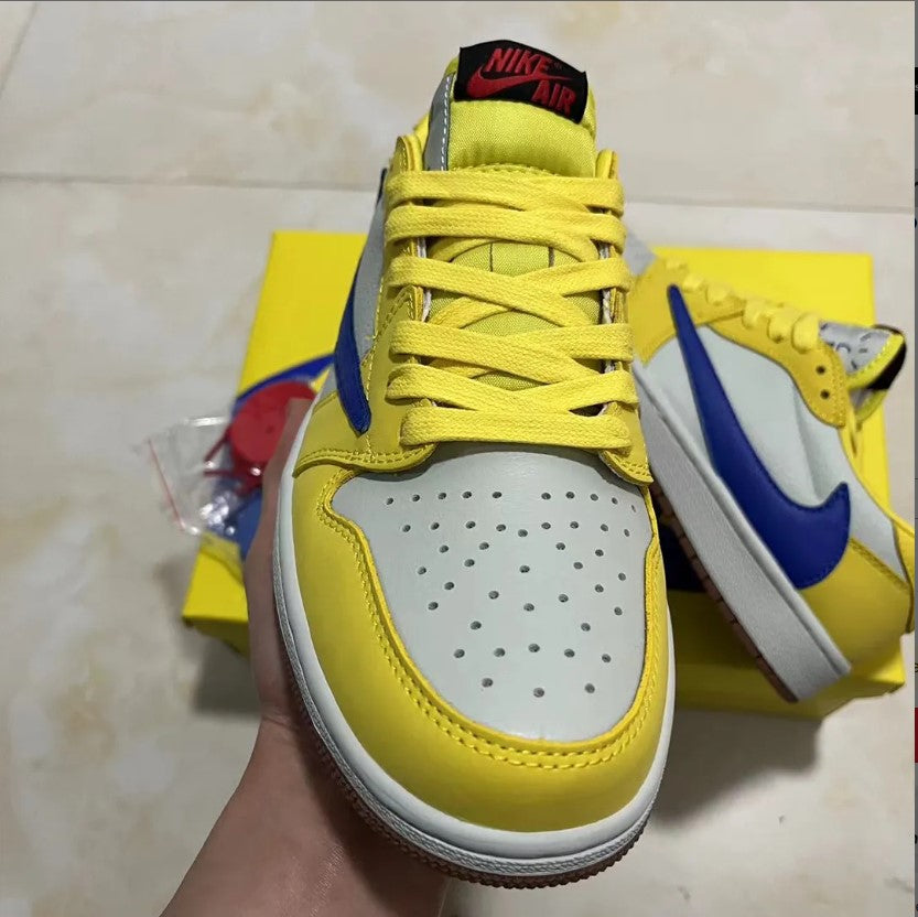 Travis Scott x Fragment xAir Jordan 1 High “Military Blue” Shoes Sneakers