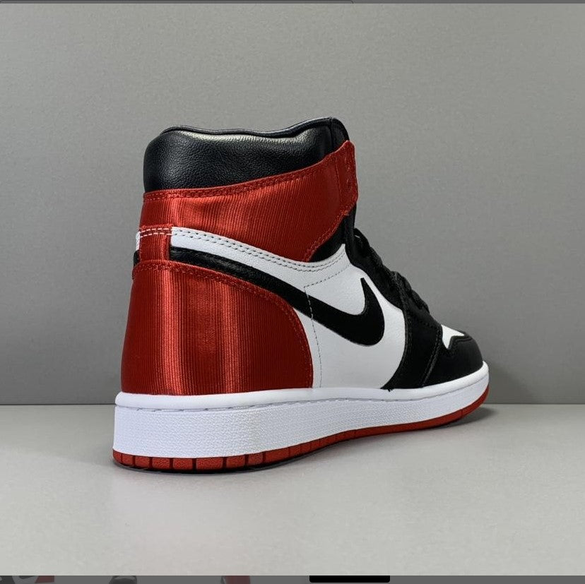 Air Jordan 1 Retro High Satin Black Toe (W) Shoes Sneakers