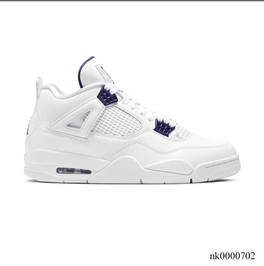 Air Jordan 4 Retro Metallic Purple Shoes Sneakers (Big Size Available)
