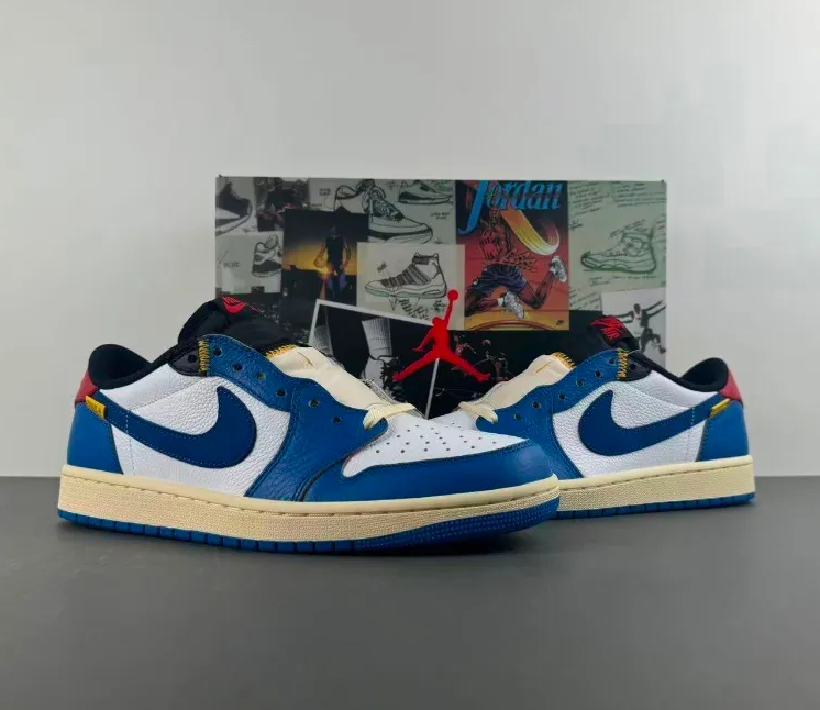 Union LA x AJ 1 Low OG Storm Blue Shoes Sneakers