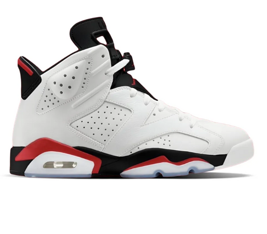Air Jordan 6 WhiteFire Red 2025 Shoes Sneakers