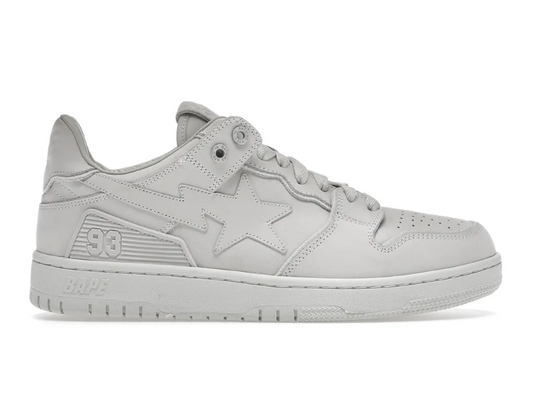 BAPE SK8 Sta Triple White Nubuck Shoes Sneakers