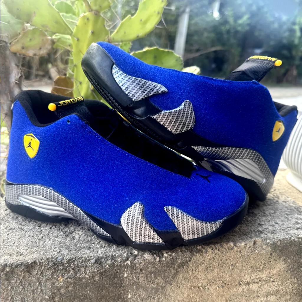Air Jordan 14 Ferrari Blue Shoes Sneakers