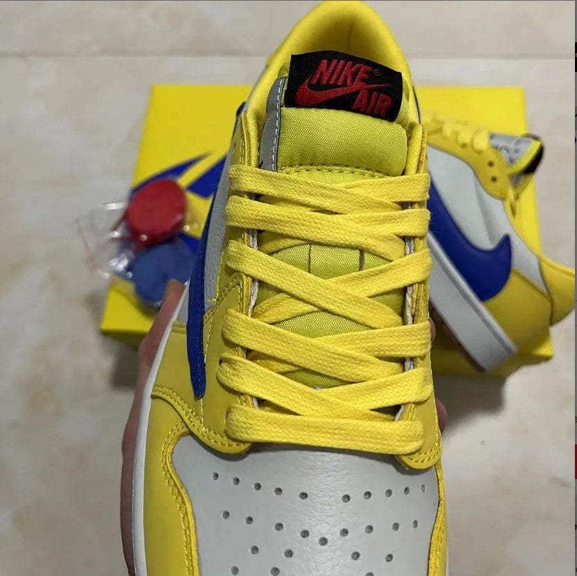 Travis Scott x Fragment xAir Jordan 1 High “Military Blue” Shoes Sneakers
