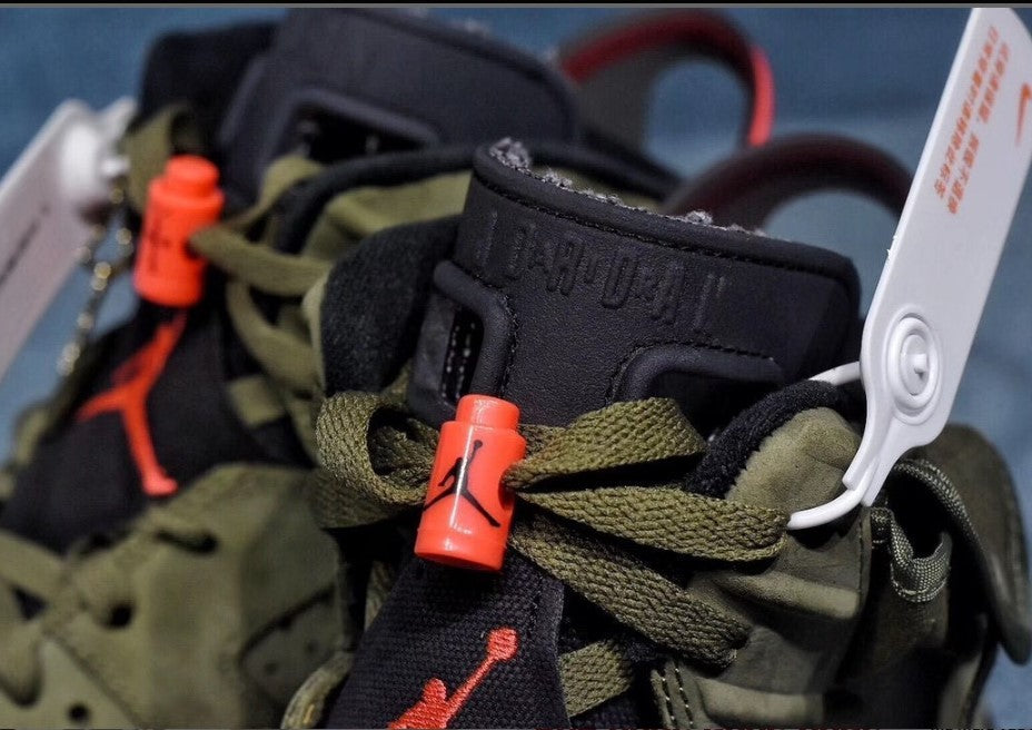 Travis Scott x AJ 6 Olive Shoes Sneakers