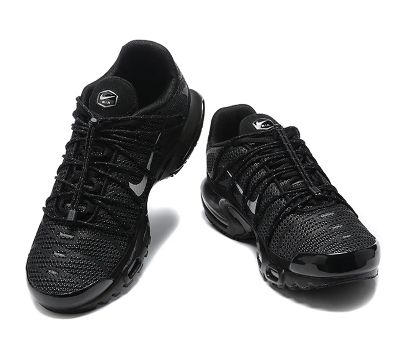 Air Max Plus Utility Black Metallic Silver Shoes Sneakers