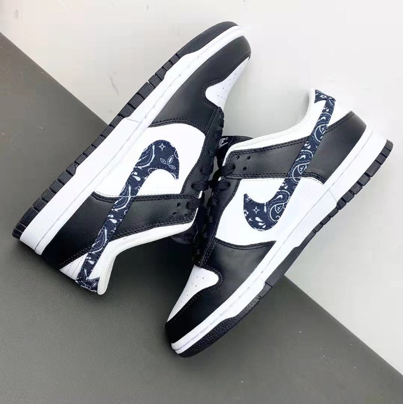 Dunk Low Black Paisley Shoes Sneakers