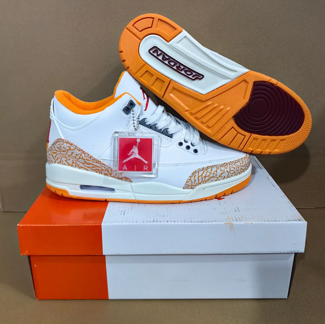 Air Jordan 3 Orange Citrus Shoes Sneakers