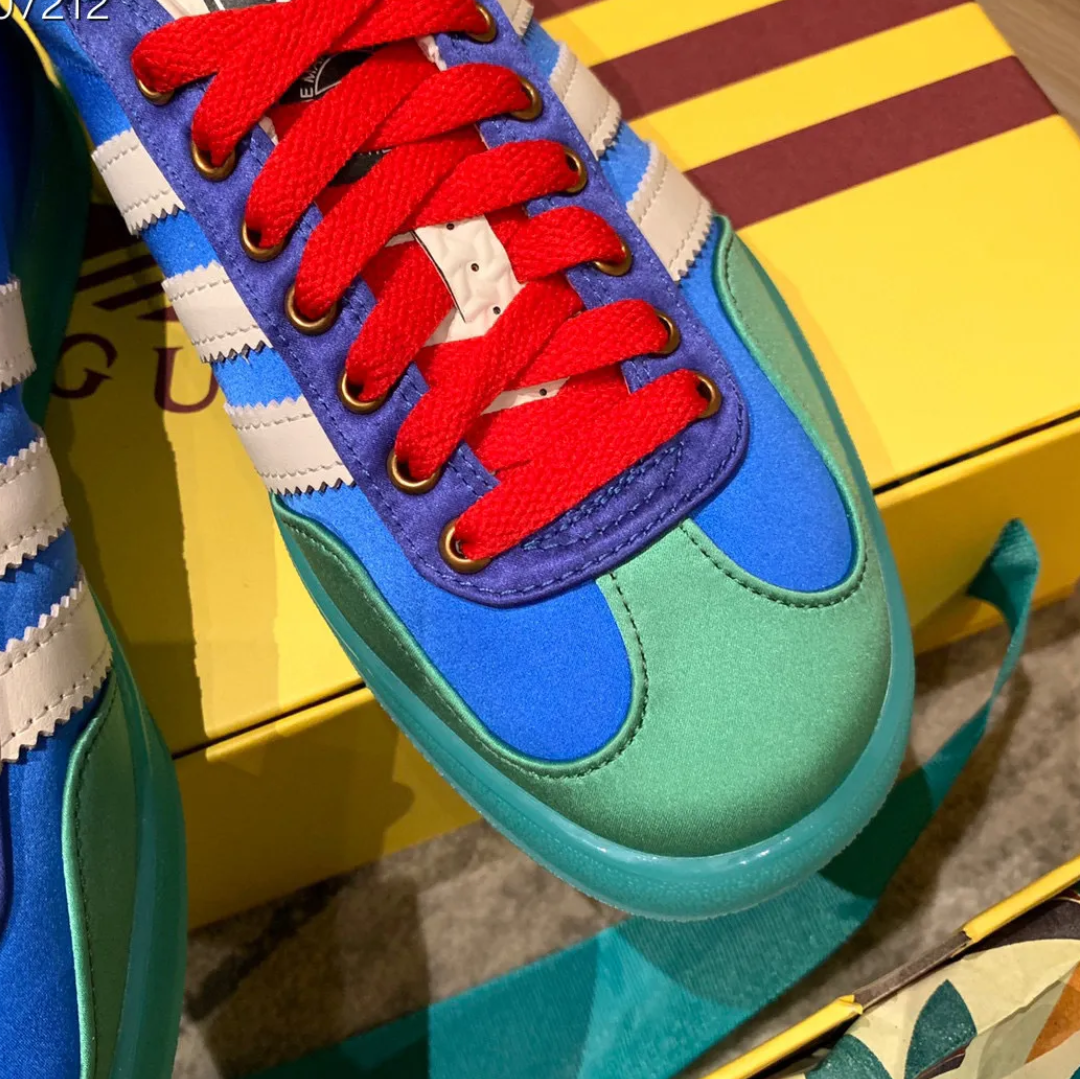 GG x AD Gazelle ‘Light Blue Silk’ Shoes Sneakers