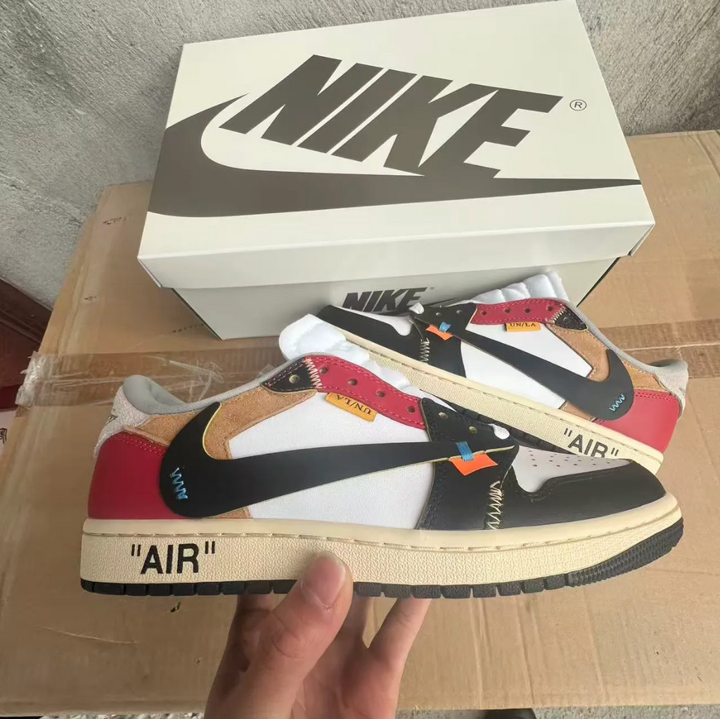 OW x Air Jordan 1 Low OG Goat Lows Shoes Sneakers