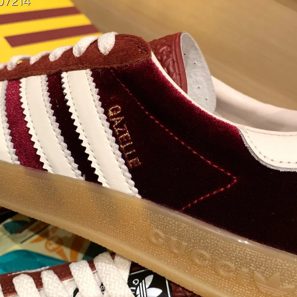 GG x AD Gazelle ‘Burgundy Velvet’ Shoes Sneakers