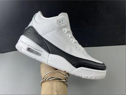 Fragment x AJ 3 White Black Shoes Sneakers
