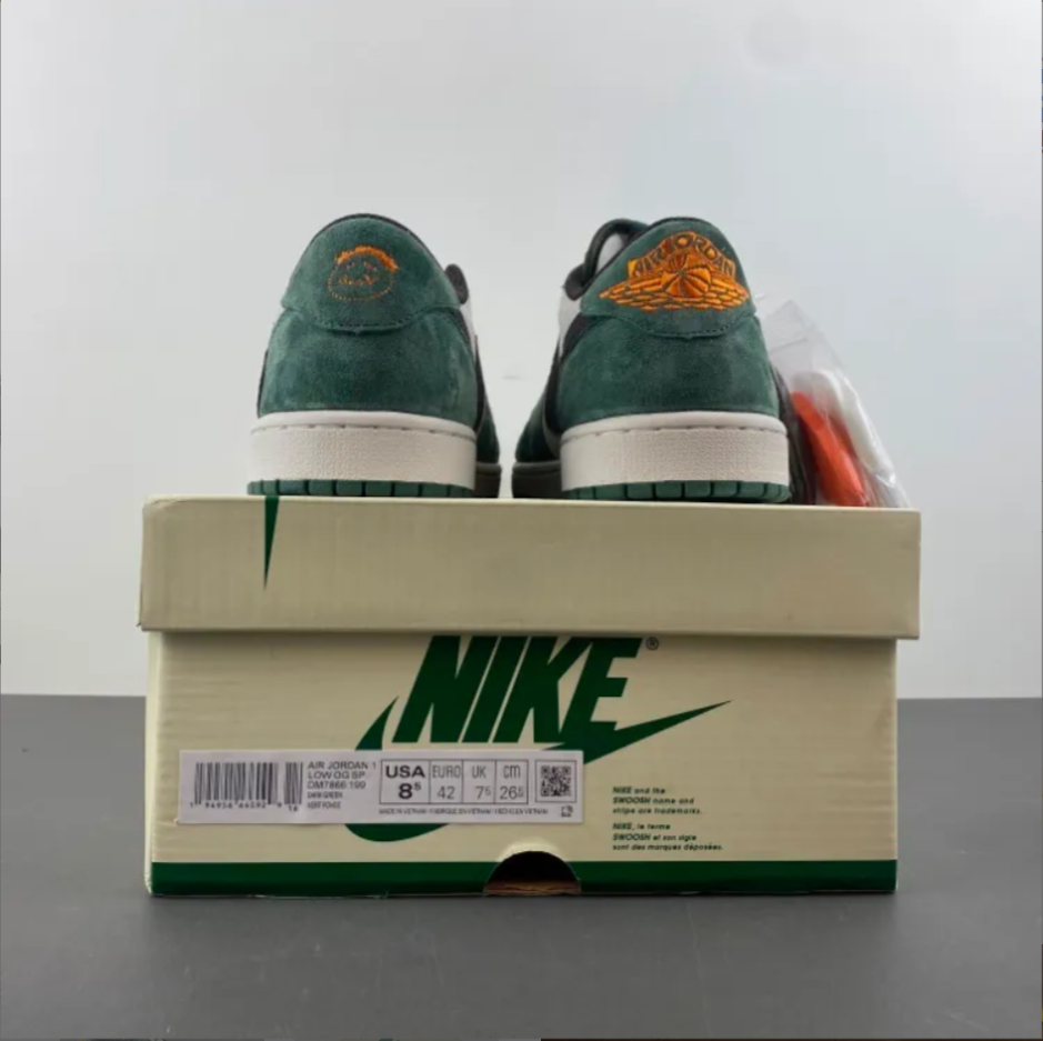 Travis Scott x Air Jordan 1 Low OG SP Green Velvet Shoes Sneakers