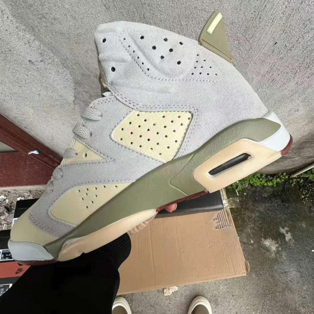Air Jordan 6 Sail Neutral Olive Shoes Sneakers