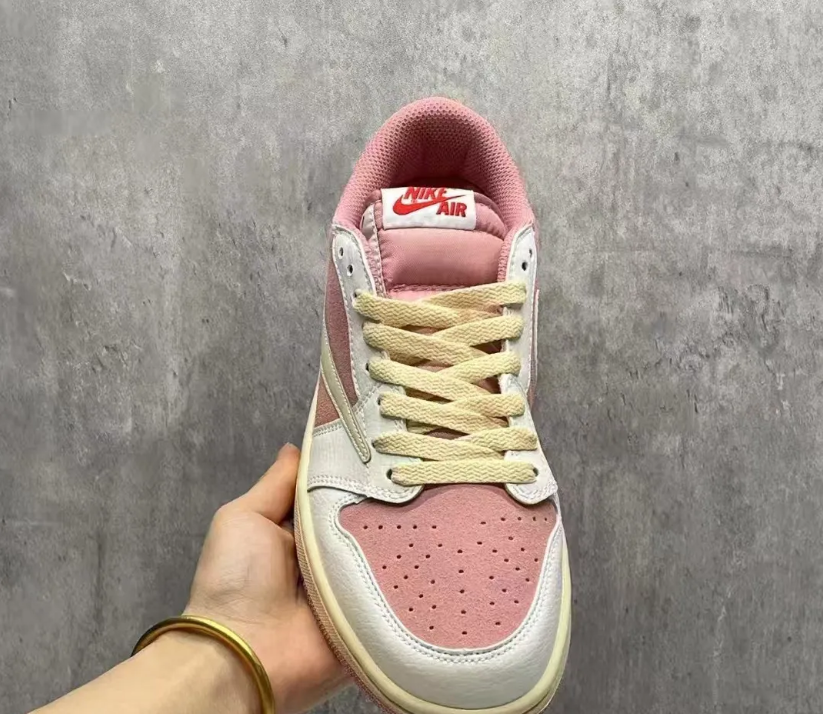 Travis Scott x Air Jordan 1 Low OG Shy Pink Shoes Sneakers