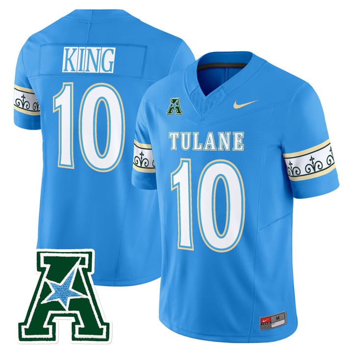 Shaun King Jersey #10 Tulane Green Wave 2025 City Edition Stitched