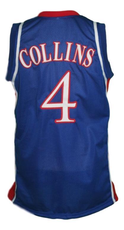 Sherron Collins Jersey #4 Kansas College Basketball Blue