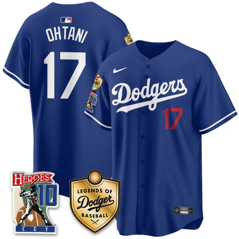Shohei Ohtani Jersey #17 Dodgers Ron Cey Legends Of Dodgers Baseball Royal