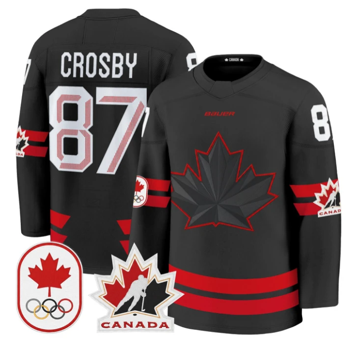 Sidney Crosby Jersey #87 Canada Olympic 2026 Premium Hockey All Stitched