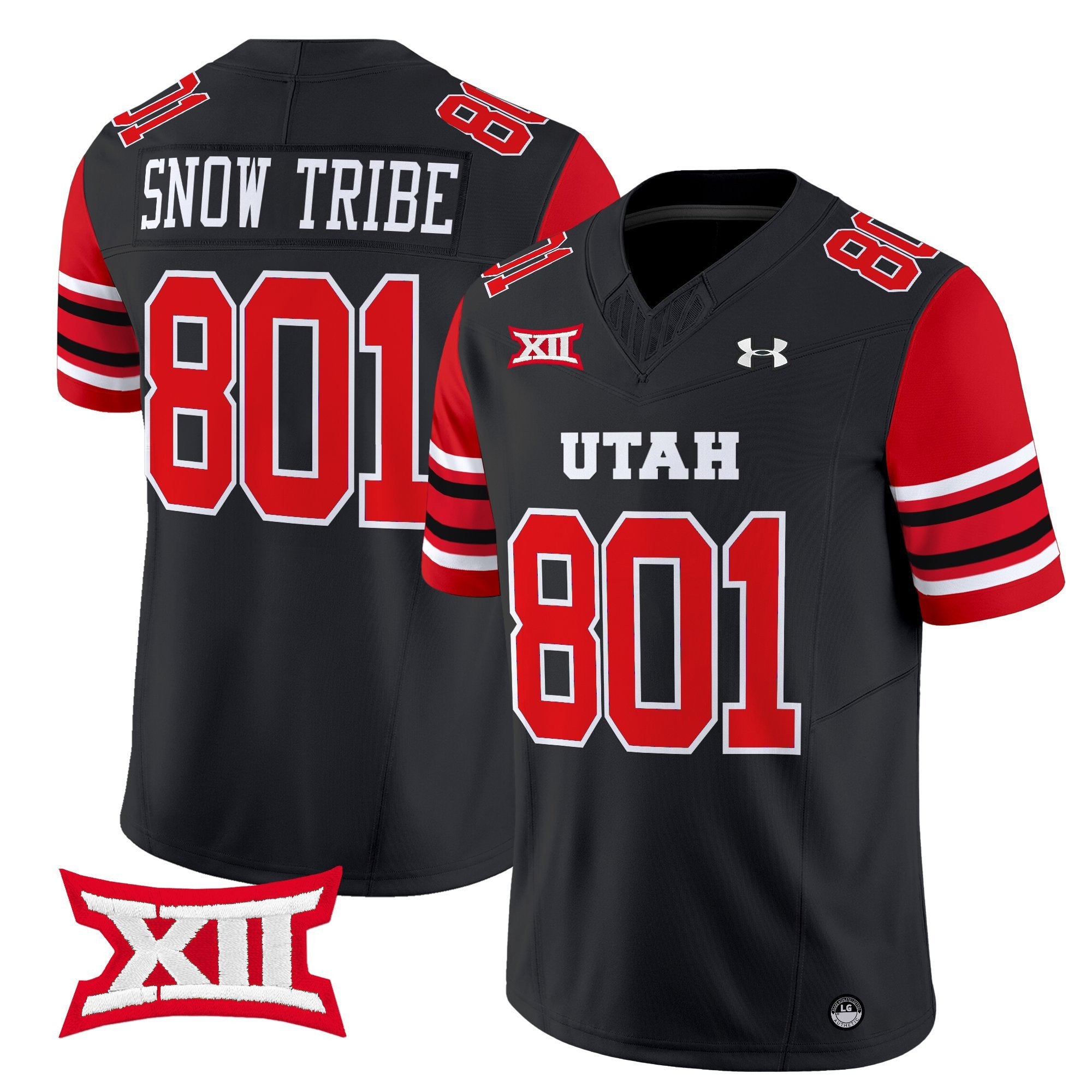 Snow Tribe Jersey #801 Utah Utes 2025 Vapor Limited Stitched Black