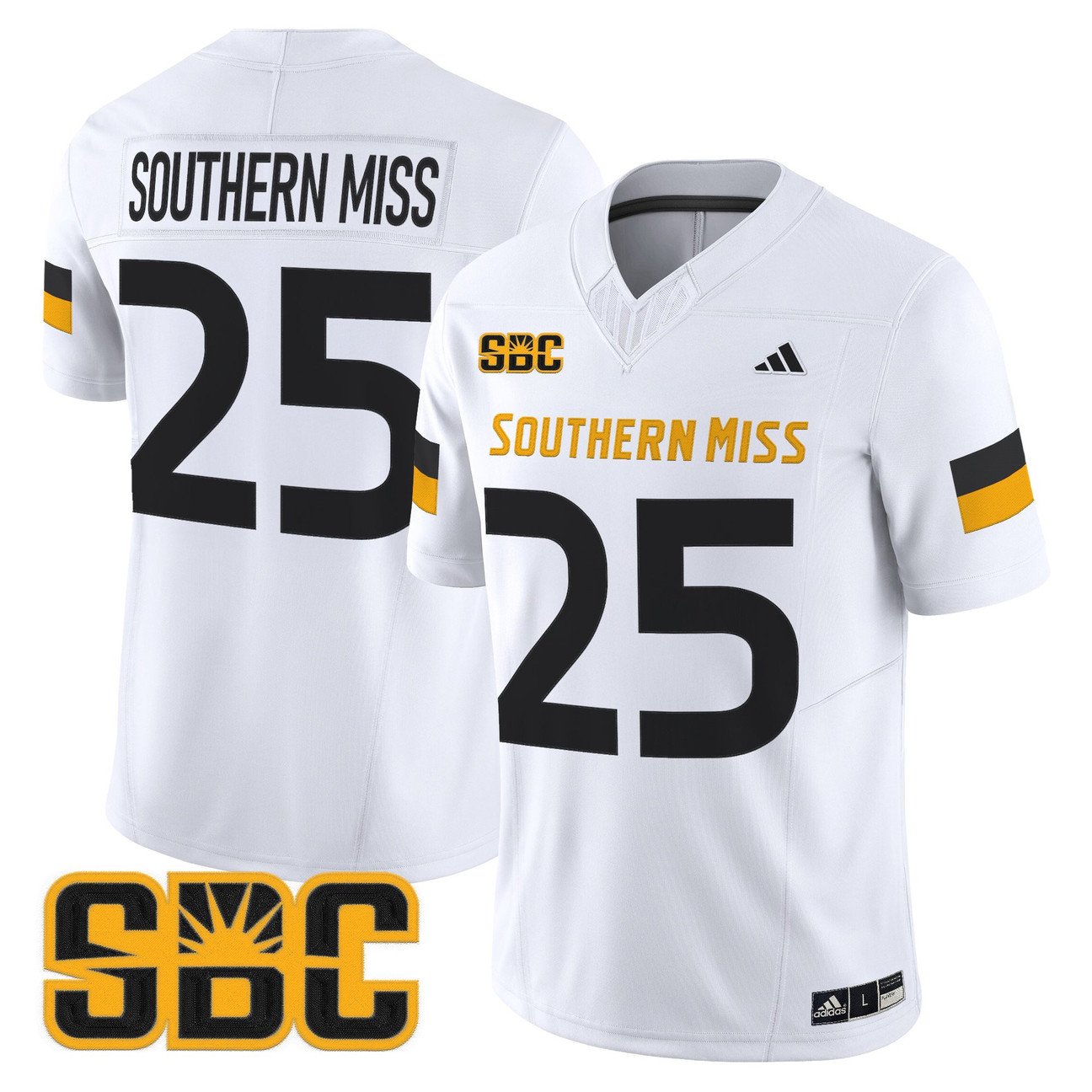 Southern Miss Jersey #25 Southern Miss Golden Eagles 2025 Vapor Limited Stitched