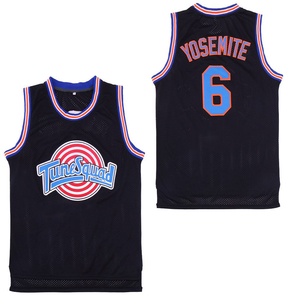 Space Jam Tune Squad #6 James Basketball Jersey Black