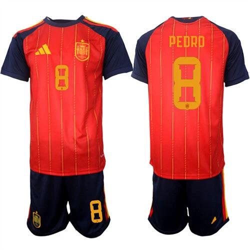 Spain #8 PEDRD Jersey National Team x World Cup 2026 Home Red On Field Soccer
