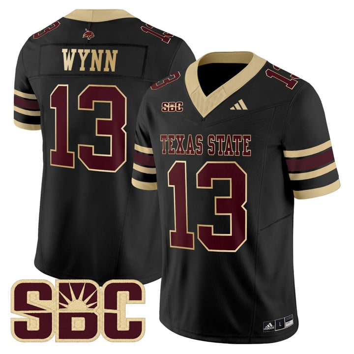 Spergon Wynn Jersey #13 Texas State Bobcats 2025 Limited Stitched