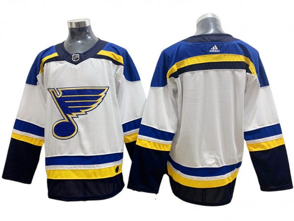 St. Louis Blues Blank White Away Jersey