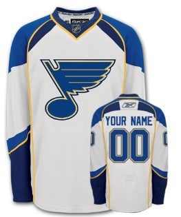 St. Louis Blues Customized White Jersey