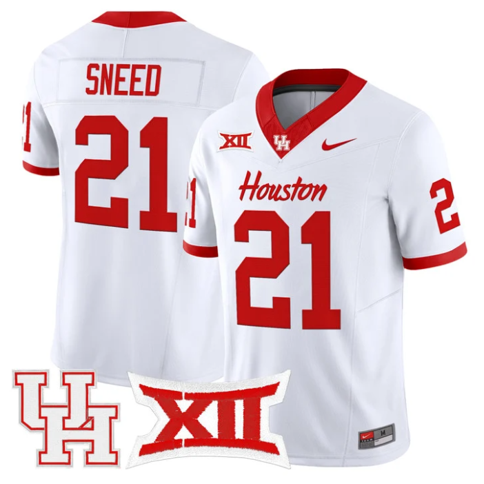 Stacy Sneed Jersey #21 Houston Cougars 2025 Vapor Limited Stitched Red
