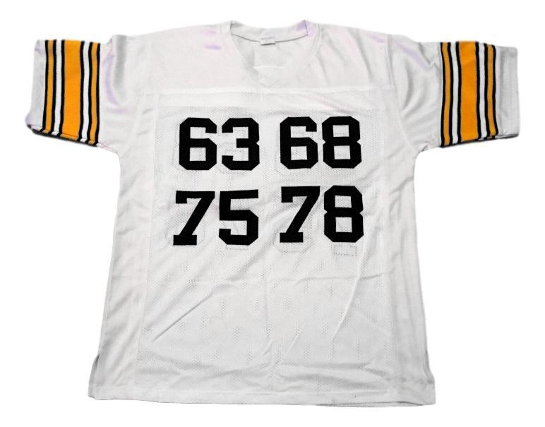 Steel Curtain CUSTOM STITCHED Unsigned Football Jersey White