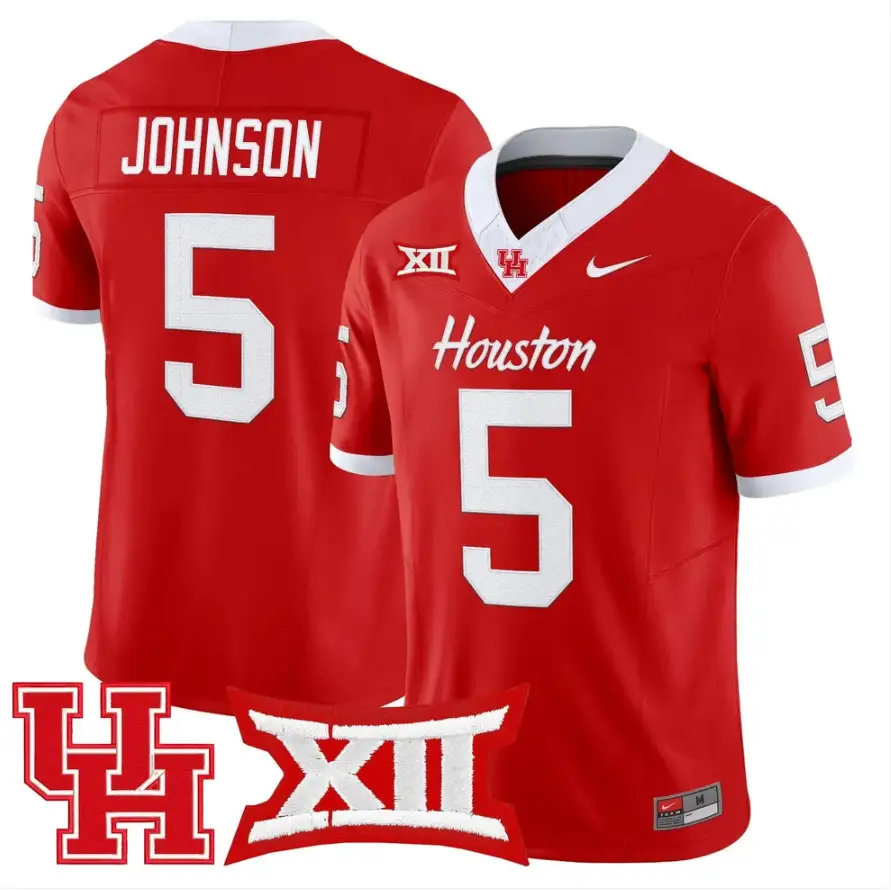 Stephon Johnson Jersey #5 Houston Cougars 2026 Vapor Limited Stitched Black Alter