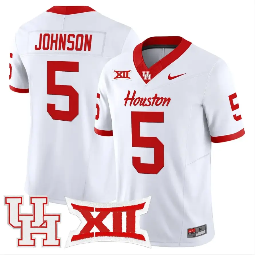 Stephon Johnson Jersey #5 Houston Cougars 2026 Vapor Limited Stitched Black Alter