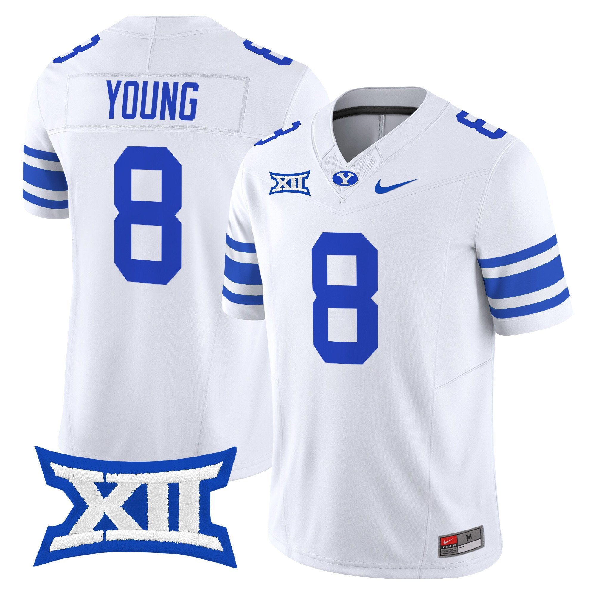 Steve Young Jersey #8 BYU Cougars 2025 Vapor Limited Stitched White