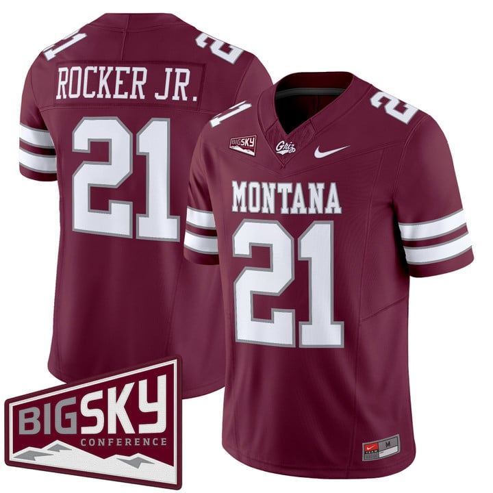 Stevie Rocker Jr Jersey #21 Montana Grizzlies 2025 Vapor Stitched Black Alter