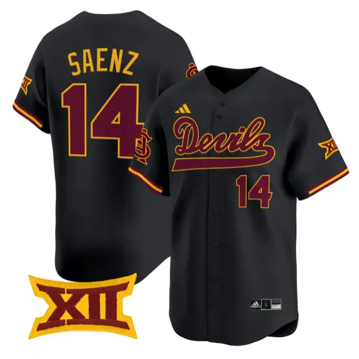 Sydney Saenz Jersey #14 Sun Devils 2026 Softball Vapor Premier Stitched