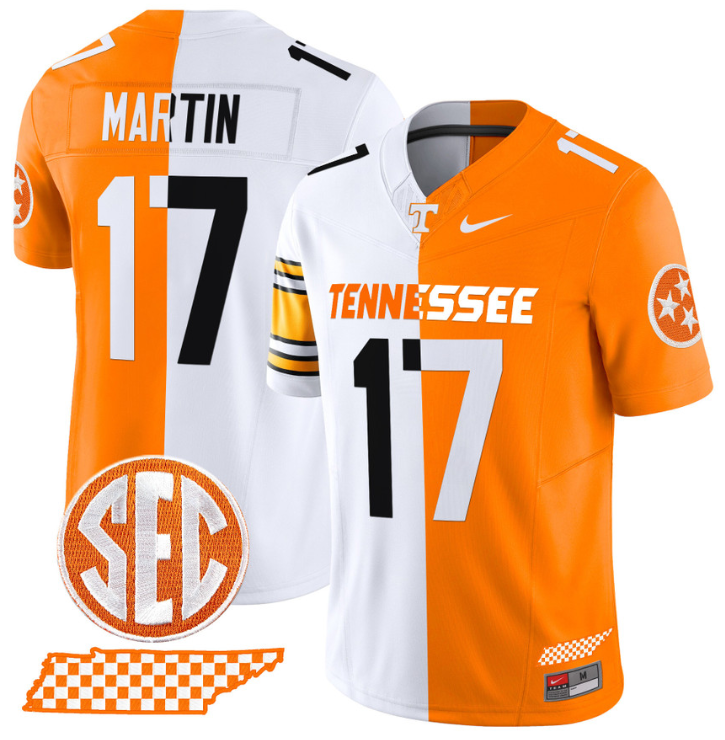 Tee Martin Jersey #17 Tennessee Volunteers Split Vapor Football Stitched