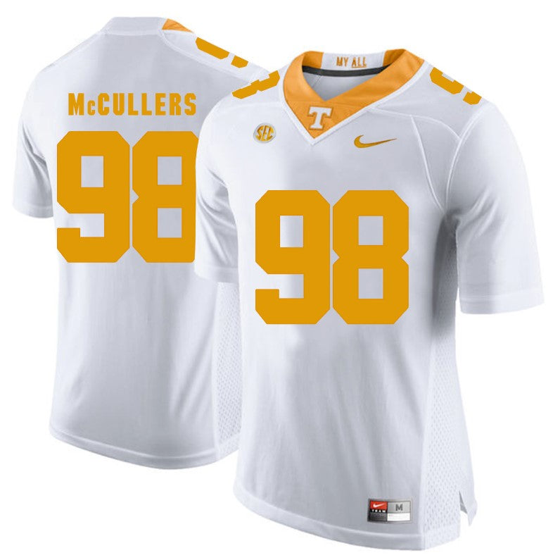 Tennessee Volunteers Daniel McCullers Jersey #98 Football NCAA Jerseys White