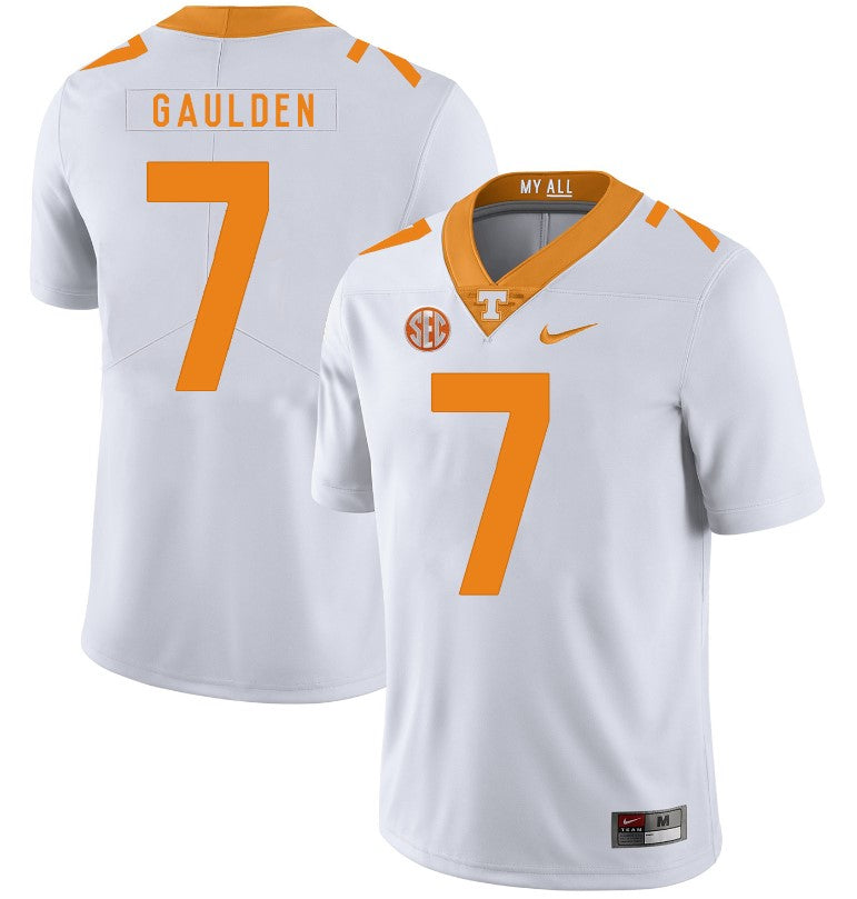 Tennessee Volunteers Rashaan Gaulden Jersey #7 Football NCAA Jerseys White