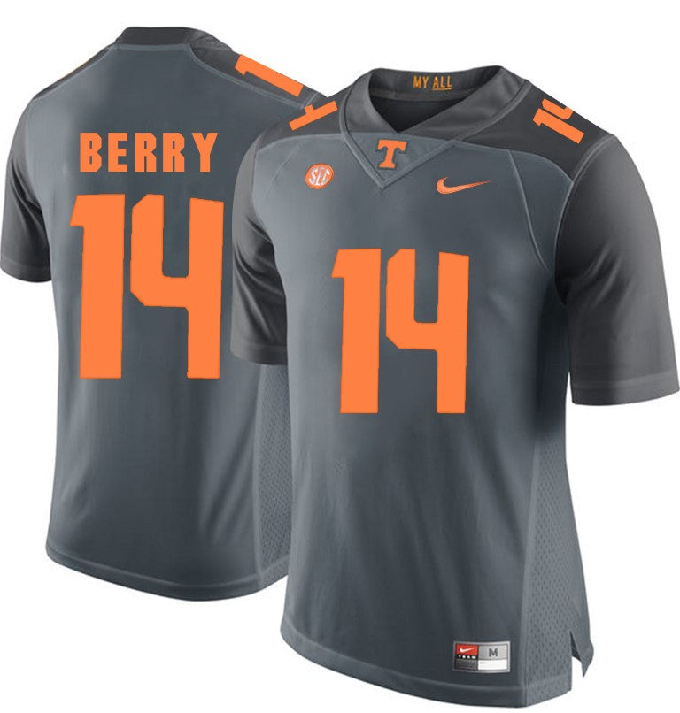 Tennessee Volunteers Eric Berry Jersey #14 Football NCAA Jerseys Gray Orange