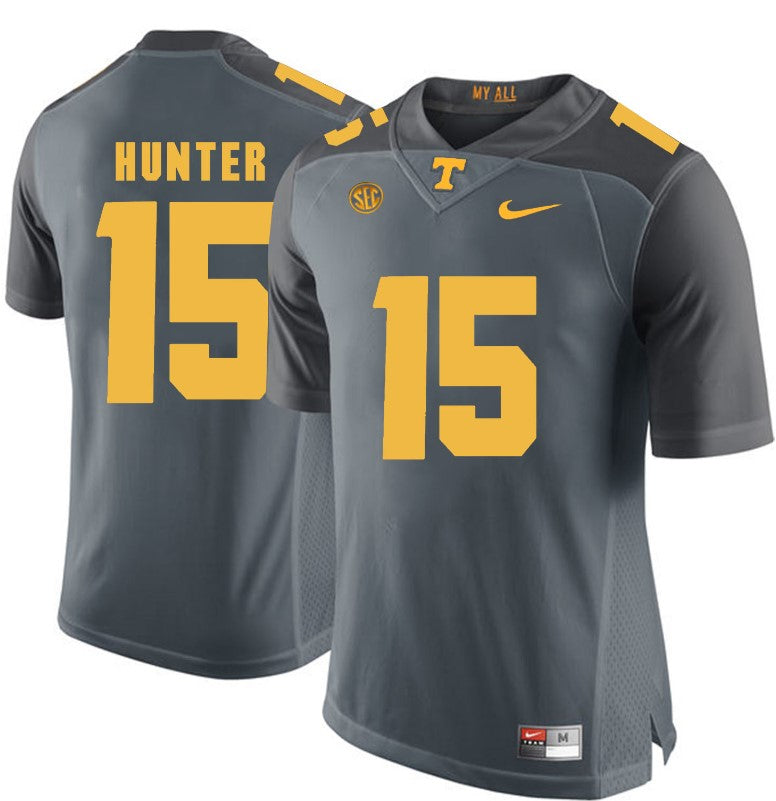 Tennessee Volunteers Justin Hunter Jersey #15 Football NCAA Jerseys Gray